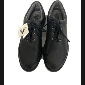 Vtage Adidas Golf Z-TraXion Black Leather golf Shoes Size 8.5